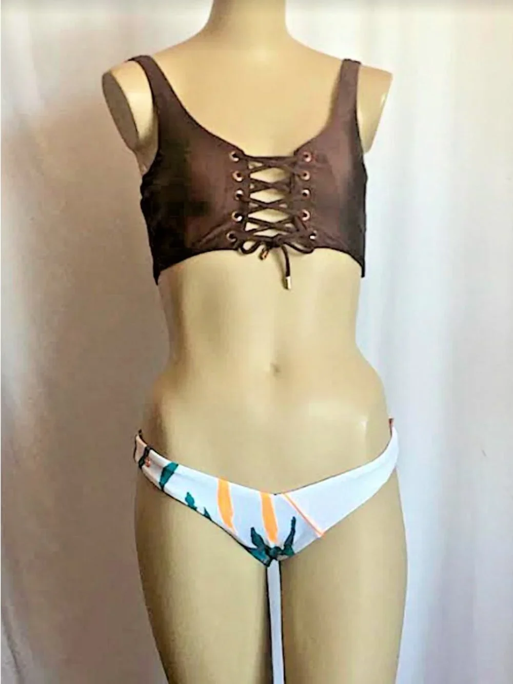 Maaji Nassau Allure V-cut Waist Band S Bikini Set Original bag Two in One Womens